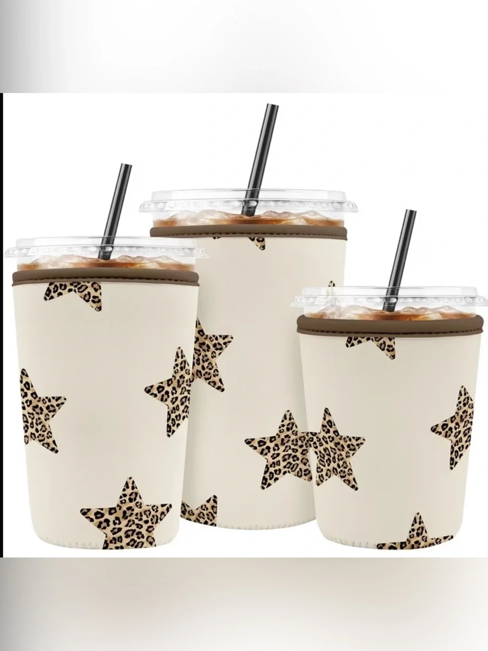 Isolated cup sleeve small med and large available pick your style and size